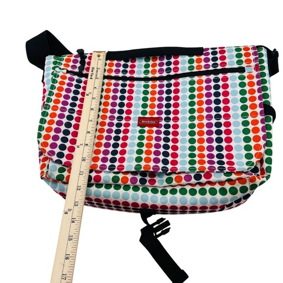 Dickies Colorful Messenger Bag With Polka Dot Design & Adjustable Strap - Picture 5 of 6